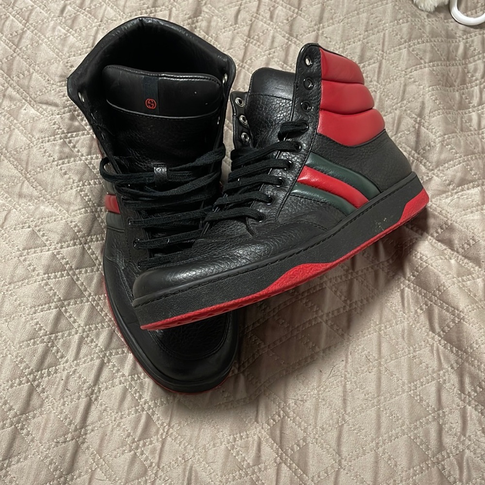 Gucci Ronnie Padded High 'Black Red' - Picture 3 of 4